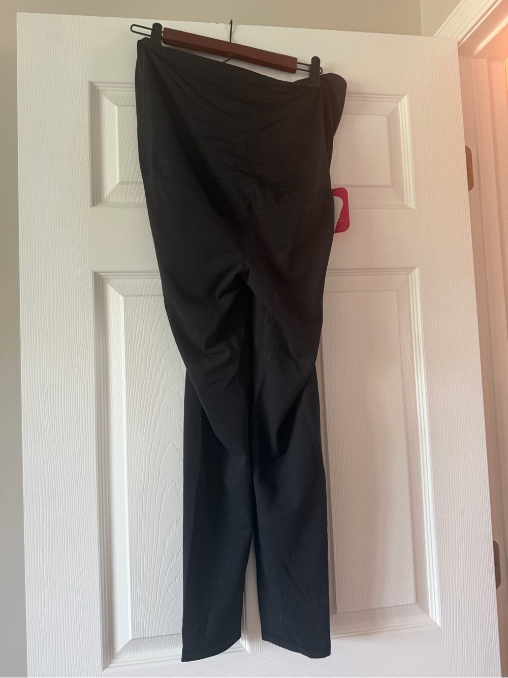 Isabel Maternity Comfort Black Leggings Large belly band NWT